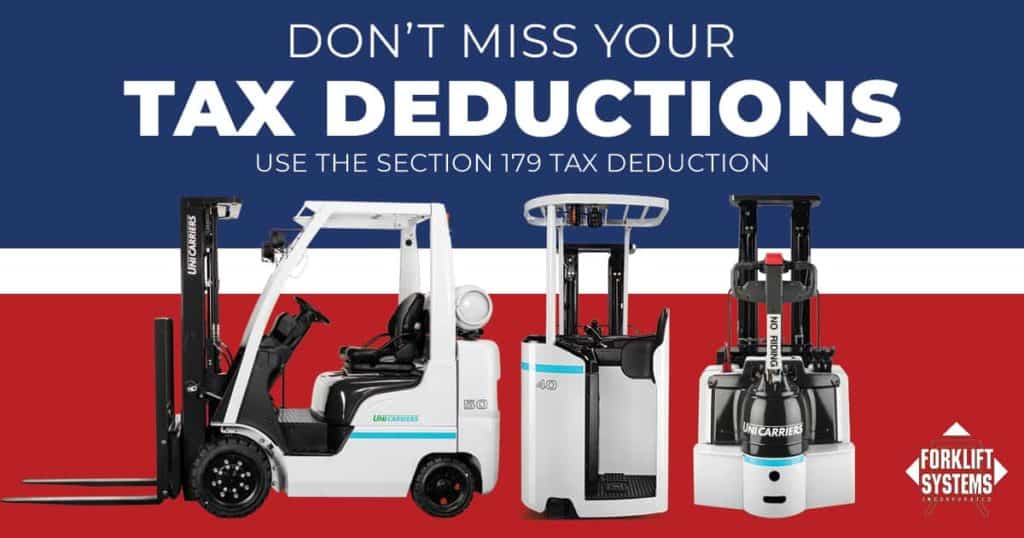 Forklift Section 179 Tax Deductions